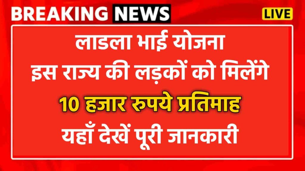 Ladla Bhai Yojana: लाडला भाई योजना, इस योजना पर लड़कों को मिलेंगे 10 हजार रुपये महीना, यहाँ देखें पूरी जानकारी 1 Ladla Bhai Yojana 2024